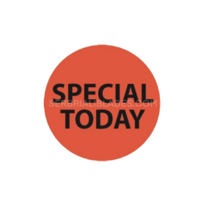 "Special Today" - Red - Label Roll